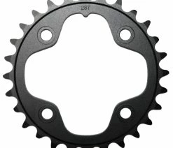 TRUVATIV Chainring MTB 28T 2x10 80mm Black