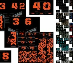 Fox Racing Kit D'autocollants Custom Fork Et Shox 2021