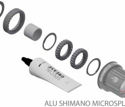 Dt-swiss Kit De Mise à Niveau Ratchet LN Pour Corps De Roue Libre -Vélo Boutique de vente Alu Shimano Microspline