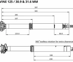 BikeYoke Tige De Selle Divine 30,9 Vario 12 BikeYoke Tige De Selle Divine 30,9 Vario -Vélo Boutique de vente BikeYoke Dimensions Divine1250sE91YsYCDw6A