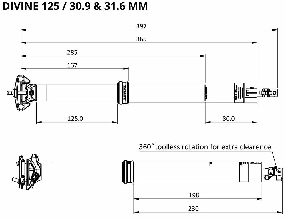 BikeYoke Tige De Selle Divine 30,9 Vario 7 BikeYoke Tige De Selle Divine 30,9 Vario – Image 5