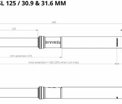 BikeYoke Tige De Selle Divine SL 30,9 Vario -Vélo Boutique de vente BikeYoke Dimensions Divine SL 125 minF7j1OjNJ6B38R