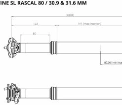 BikeYoke Tige De Selle Divine SL Rascal 80mm Vario 9 BikeYoke Tige De Selle Divine SL Rascal 80mm Vario -Vélo Boutique de vente BikeYoke Ma C3 9Fe Divine SL 20Rascal