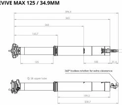 BikeYoke Tige De Selle Revive Max 34,9 Vario 12 BikeYoke Tige De Selle Revive Max 34,9 Vario -Vélo Boutique de vente BikeYoke Ma C3 9Fe Revive Max125