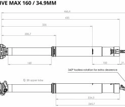 BikeYoke Tige De Selle Revive Max 34,9 Vario 13 BikeYoke Tige De Selle Revive Max 34,9 Vario -Vélo Boutique de vente BikeYoke Ma C3 9Fe Revive Max160