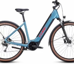 Cube Nuride Hybrid Performance 500 Allroad Easy Entry Metalblue´n´red