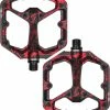 Crankbrothers Pédales à Plateforme Stamp 7 Splatter Limited Edition -Vélo Boutique de vente CrankBrothers Stamp 7 SMALL SPLATTER RED