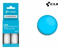 Cube Kit De Réparation De Peinture AIR BLUE Matt -Vélo Boutique de vente Cube Lackreparaturstift Set AIR BLUE matt 2195 b
