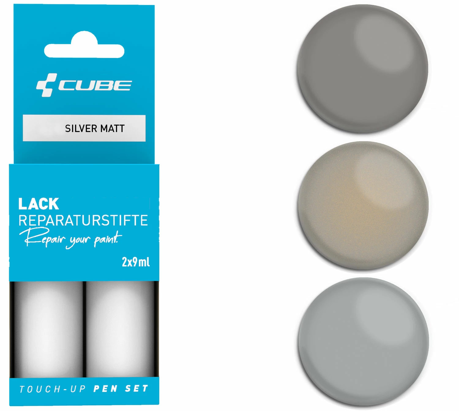 Cube Kit De Réparation De Peinture SILVER Matt 3 Cube Kit De Réparation De Peinture SILVER Matt