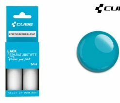 Vélo Boutique de vente -Vélo Boutique de vente Cube Lackreparaturstift Set TURQUOISE glossy 2238 b