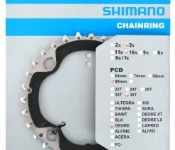 Shimano DEORE Plateau Pour FC-M6000-3 40/30/22 Dents 6 Shimano DEORE Plateau Pour FC-M6000-3 40/30/22 Dents -Vélo Boutique de vente DEORE FC M6000 3 30T