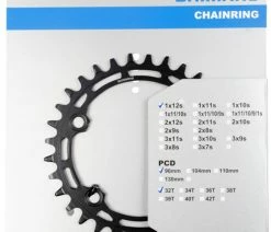 Shimano FC-MT510/511 Plateau 12 Vitesses -Vélo Boutique de vente FC MT510 Kettenblatt 32T Y0L332000