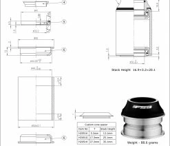 FSA Jeu De Direction Orbit Z ZS44/28,6 - ZS44/30 -Vélo Boutique de vente FSA Orbit Z scaled