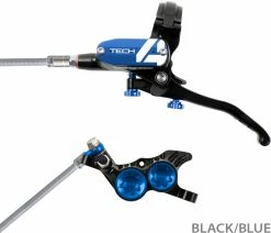 HOPE Tech 4 V4 Frein à Disque En Acier Flex - Levier Gauche -Vélo Boutique de vente Hope 20114404 Tech 4 V4 Stahlflex Scheibenbremse vorne links 4a