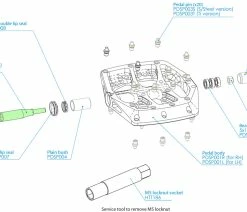 HOPE Axe De Pédale Pour Pédales De Plateforme F20 -Vélo Boutique de vente Hope Pedalachse fur F20 Plattformpedale