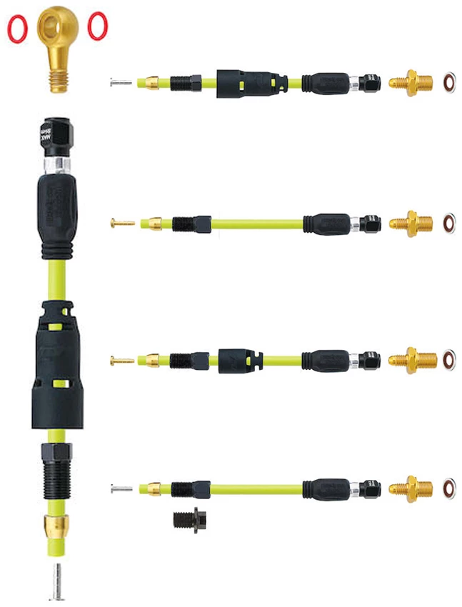 JAGWIRE Mountain Pro Adaptateur Quick-Fit SHIMANO Set De Raccordement 3 JAGWIRE Mountain Pro Adaptateur Quick-Fit SHIMANO Set De Raccordement