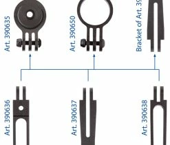 M-Wave QRIR Extender - Support De Lampe -Vélo Boutique de vente M Wave 390638 QRIR Extender Lampenhalter 4