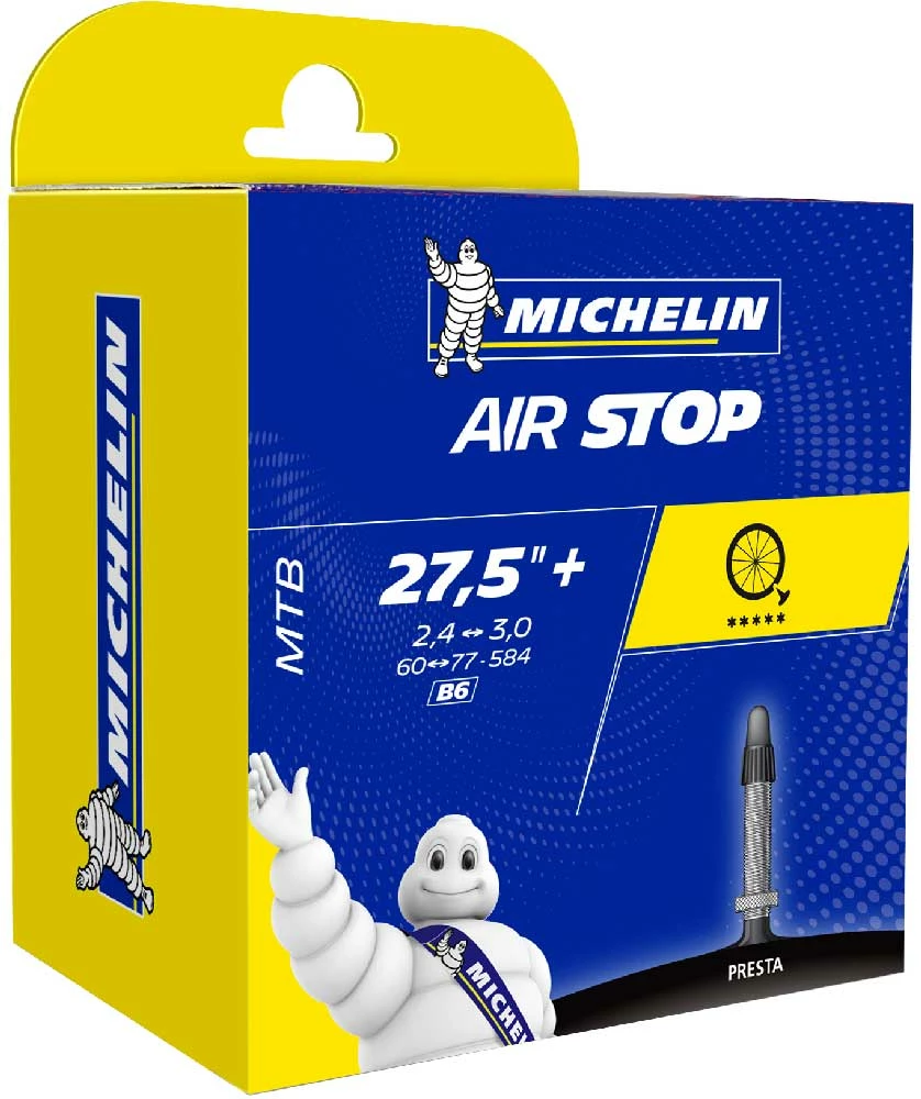 Michelin Chambre à Air B6 Airstop 27.5+" 60/77-584 3 Michelin Chambre à Air B6 Airstop 27.5+" 60/77-584