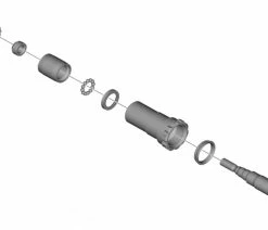 Shimano Axe De Pédale Complet Pour PD-EH500 -Vélo Boutique de vente Pedalachse komplett PD EH500 c