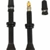 Quaxar Valves Tubeless Universelles En Aluminium Noir -Vélo Boutique de vente Quaxar Tubelessventil Universal TUV45BK aFZF49t5pWrfaP