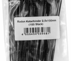 Radon Colliers De Serrage 100x2,5mm (100 Pièces) -Vélo Boutique de vente Radon Kabelbinder 100x2 5mm 100 St ck 20099635 b