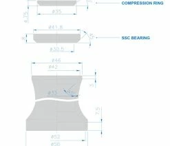 RITCHEY Jeu De Direction Comp Drop-In Tapered 5.15mm -Vélo Boutique de vente Ritchey CompDrop 33030817004 03