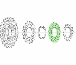 Shimano Pignon 15 Dents Pour CS-M771-10 BJ/BK -Vélo Boutique de vente Ritzel 15 Zahne fur CS M771 10