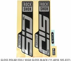 ROCKSHOX Set D'autocollants SID SL Ultimate -Vélo Boutique de vente RockShox 11 4018 105 037