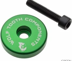 Wolf Tooth Components Capuchon Ahead Ultraléger Spacer Intégré De 5 Mm -Vélo Boutique de vente STEMCAP5MMGRN