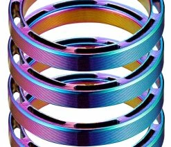 Supacaz Jeu D'entretoises Creuses SupaSpacer 1 1/8" 11 Supacaz Jeu D'entretoises Creuses SupaSpacer 1 1/8" -Vélo Boutique de vente SUPACAZ Hollow SupaSpacer Set HS 03 5