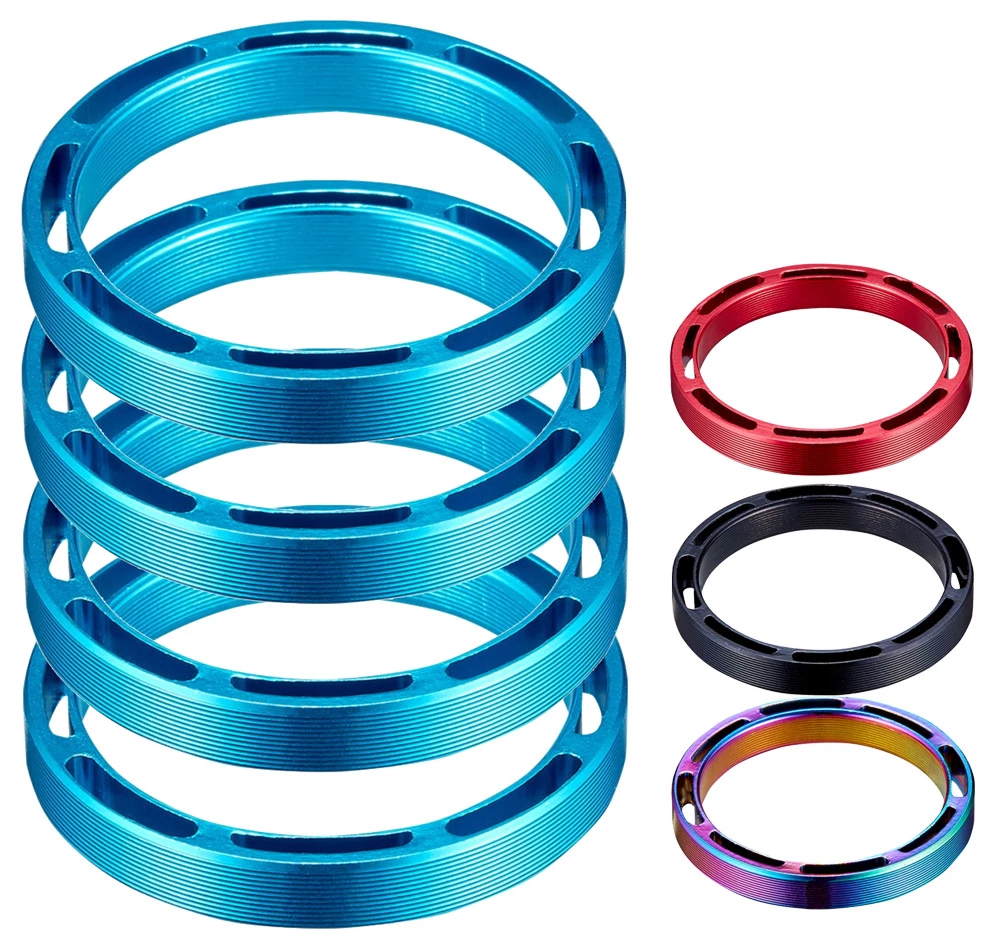 Supacaz Jeu D'entretoises Creuses SupaSpacer 1 1/8" 3 Supacaz Jeu D'entretoises Creuses SupaSpacer 1 1/8"