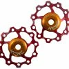 Kcnc Jeu De Galets De Dérailleur Jockey Wheel Alu 11t -Vélo Boutique de vente Schaltrollen Set rot 801304