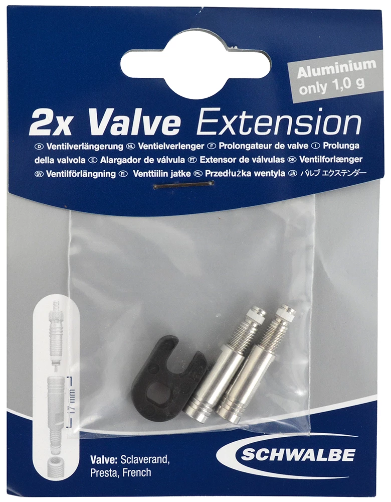 Schwalbe Rallonge De Valve SV 17mm (2 Pièces) 4 Schwalbe Rallonge De Valve SV 17mm (2 Pièces) – Image 2