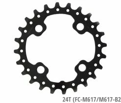 Shimano SLX/DEORE Plateau Pour FC-M660/M617 -Vélo Boutique de vente Shimano 24T Y1RP24000