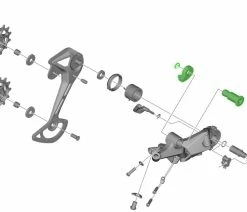 Shimano Unité D'axe Pour Support De Dérailleur RD-M6100 -Vélo Boutique de vente Shimano Achseinheit fur RD M6100 Schaltwerk Halter Y3HK98010 c