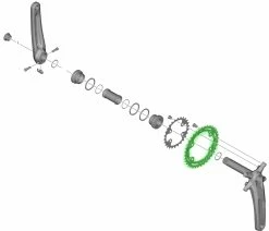 Shimano DEORE FC-M4100-2/M4100-B2 2x10 Vitesses Plateau -Vélo Boutique de vente Shimano DEORE FC M4100 2 M4100 B2 2x10 fach Kettenblatt Y0LE98010 b