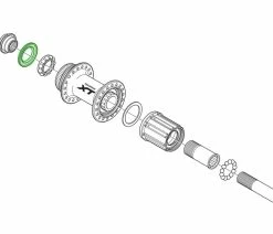Shimano Bague D'étanchéité Pour Moyeu De Roue Arrière 7 Shimano Bague D'étanchéité Pour Moyeu De Roue Arrière -Vélo Boutique de vente Shimano Dichtring fur Hinterradnabe Y26D10000 b