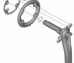 Shimano Vis De Plateau Pour FC-MT600-2/MT610 (4 Pièces) -Vélo Boutique de vente Shimano Kettenblattschrauben fur FC MT600 2