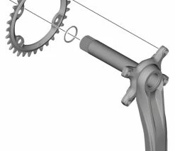 Shimano Vis De Plateau Pour FC-MT600-2/MT610 (4 Pièces) -Vélo Boutique de vente Shimano Kettenblattschrauben fur FC MT610