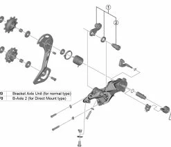 Shimano Unité D'axe Pour Support De Dérailleur RD-M5120/4120 -Vélo Boutique de vente Shimano RD M5120 4120 Achseinheit fur Schaltwerk Halter a