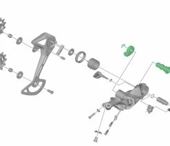 Shimano Unité D'axe Pour Support De Dérailleur RD-M7100/7120 -Vélo Boutique de vente Shimano RD M7100 7120 Achseinheit fuer Schaltwerk Halter Y3FY98020 b