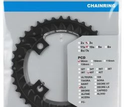 Shimano SLX FC-M7000-3 Plateau 10 Vitesses 40 Dents -Vélo Boutique de vente Shimano SLX FC M7000 3 10 fach Kettenblatt 40 Zahne Y1VE98010 b