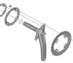 Shimano SLX Vis De Plateau Pour FC-M7000/M672 (4 Pièces) -Vélo Boutique de vente Shimano SLX Kettenblattschrauben fur FC M7000 M672 4 Stuck Y1NW98030 b