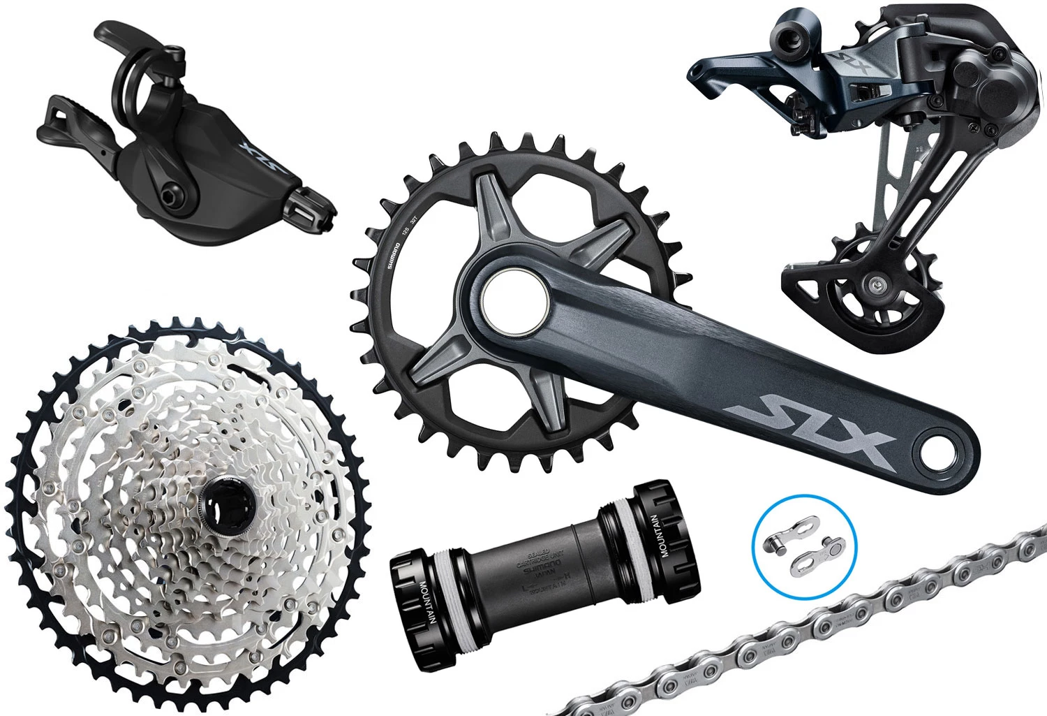 Shimano SLX M7100 1x12 Fach Gruppe 11-51 170mm 3 Shimano SLX M7100 1x12 Fach Gruppe 11-51 170mm