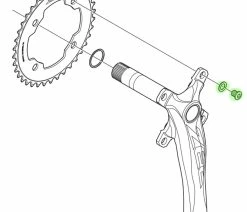 Shimano ZEE Vis De Plateau Pour FC-M640/M645 (4 Pièces) -Vélo Boutique de vente Shimano ZEE Kettenblattschrauben fur FC M640 M645 4 Stuck Y1NG98050 m