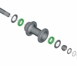 Shimano 3/16" Bague à Billes De Moyeu -Vélo Boutique de vente Shimano 3 16 Naben Kugelring Y26J98030 a