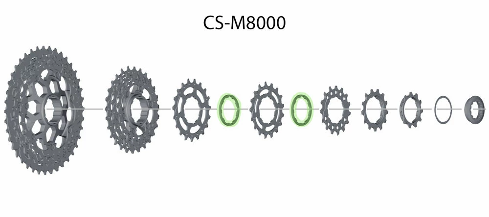 Shimano Bague D'espacement 2.18 Mm Pour CS-M8000/CS-9000/R9100 5 Shimano Bague D'espacement 2.18 Mm Pour CS-M8000/CS-9000/R9100 – Image 3