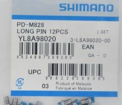 Shimano Pins De Rechange Pour PD-M828/M8040 Long (12 Pièces) -Vélo Boutique de vente Shimano Ersatzpins fur PD M828 lang 12 Stuck YL8A98020 b