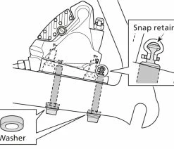 Shimano SM-MA-R160D/D Adaptateur De Montage à Plat Pour Rotor Arrière De 160mm -Vélo Boutique de vente Shimano Flat Mount Adapter 160mm SM MA R160DD ISMMAR160DDB c