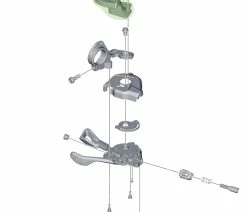 Shimano Indicateur De Vitesse Pour SL-M8000 Gauche -Vélo Boutique de vente Shimano Ganganzeige SL M8000 links Y03L98050 c